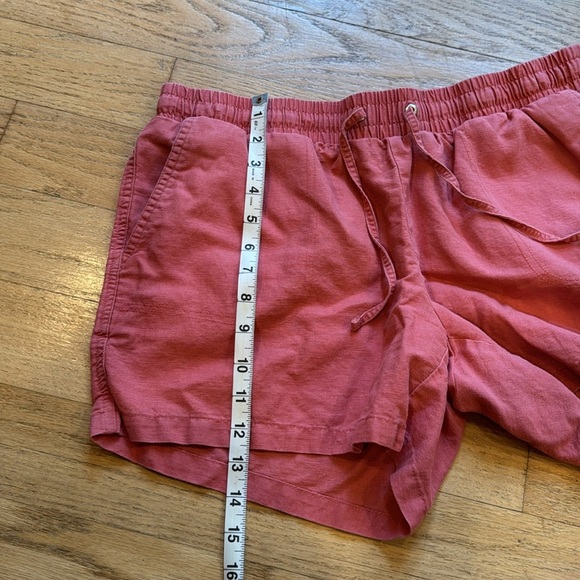 Linen shorts. Terracotta - Picture 8 of 11